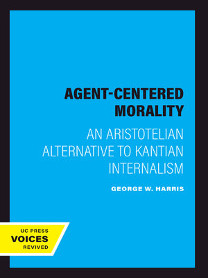 cover image of Agent-Centered Morality